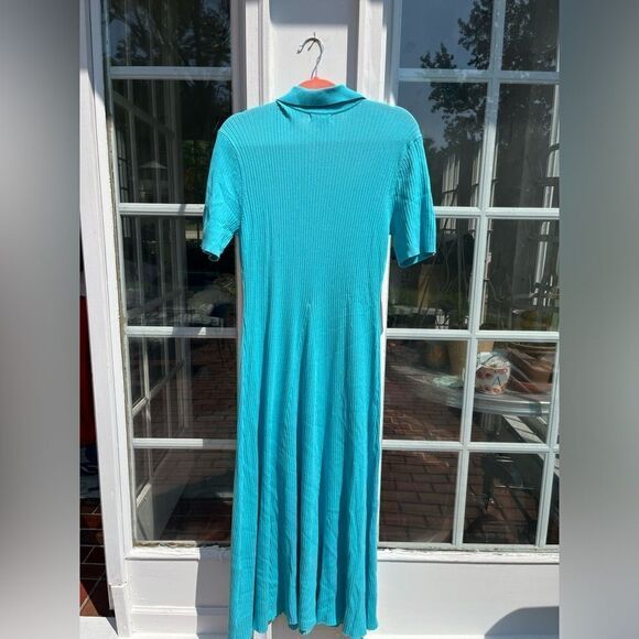 Anthropologie Current Air Collared Ribbed Midi Dress NWT - Picture 7 of 11